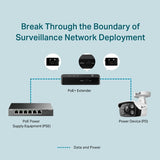 Extensor Poe+ TP-Link Fast Ethernet hasta 250m (10 Mbps) - TL-POE10E