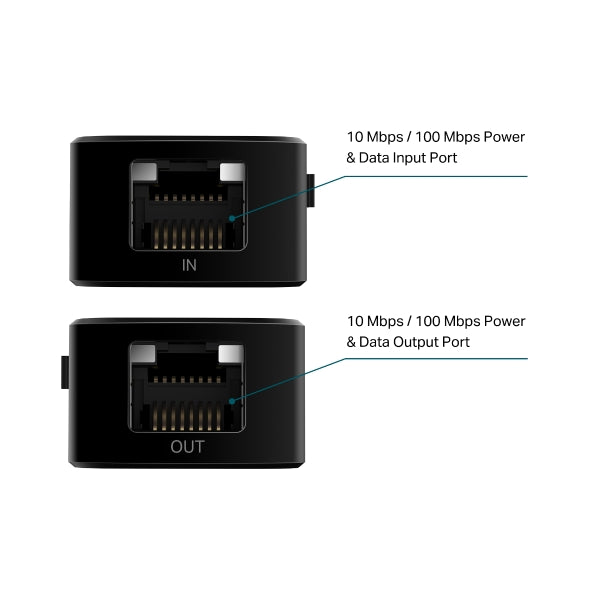 Extensor Poe+ TP-Link Fast Ethernet hasta 250m (10 Mbps) - TL-POE10E