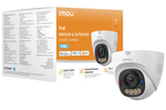Cámara IP PoE Domo Imou® 3MP 2.8mm Full Color IR30 Mic/Alatavoz C/Sirena - IPC-PS8EN-3V0