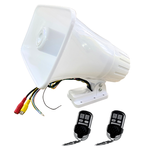 Sirena Comunitaria Inalámbrica 12V 30W 120db + 2 Controles - RS30W