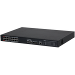Switch Dahua® 16 Puertos Poe Gigaethernet 2 Puertos SFP 1GB - DH-S4220-16GT-190