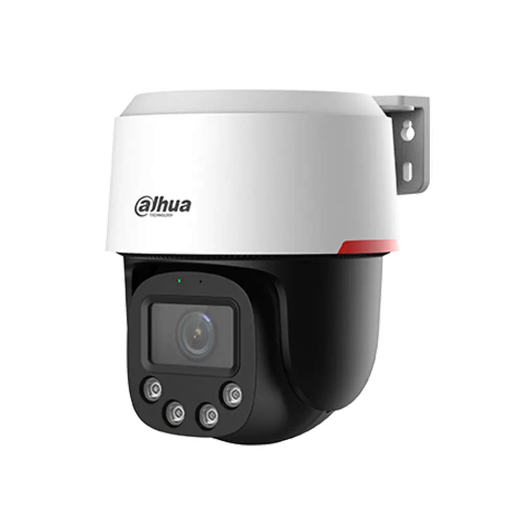 Cámara PT IP Dahua® 4MP WizColor 4mm Audio/Mic IR30 IP66 - DH-SD2C400NA-B-PV-PRO