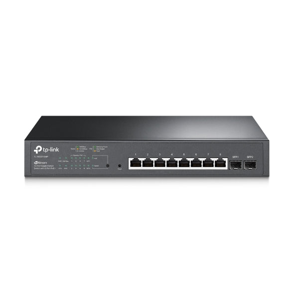 Switch Poe inteligente TP-Link Gigabit de 10 puertos JetStream con 8 puertos PoE+ - TL-SG2210MP