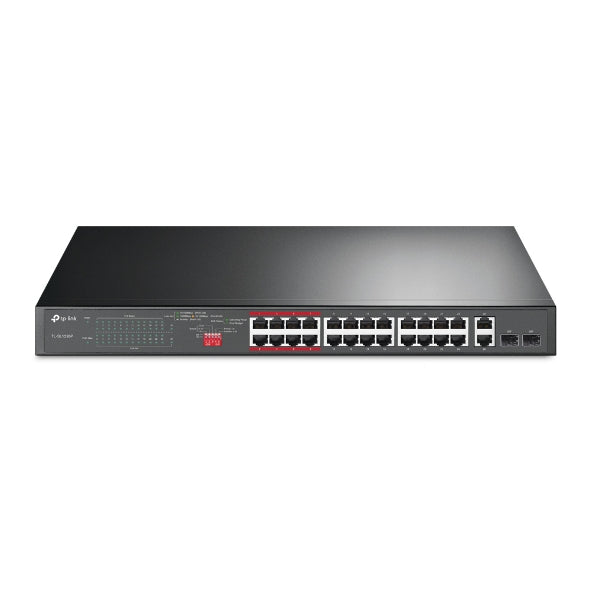 Swtich PoE No Gestionable TP-Link 24 Puertos a 10/100 Mbps + 2 Puertos Gigabit - TL-SL1226P