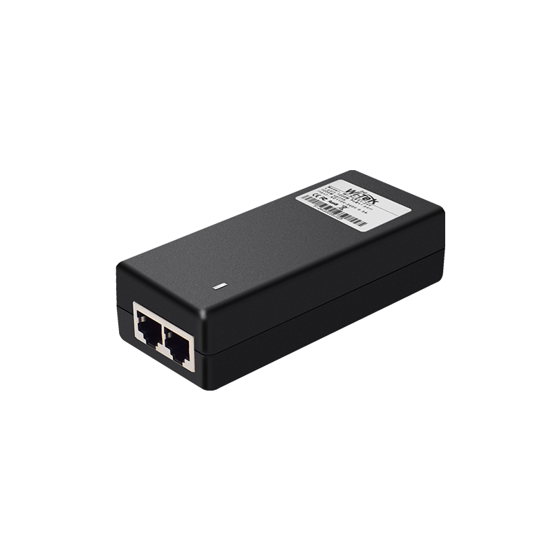 Inyector PoE WI-TEK 2FE 10/100/1000 Mbps 802.3BT 60W, AC 100-240V - WI-POE55-48V-60W