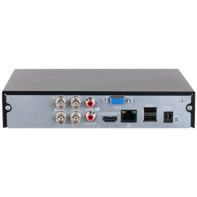Grabador XVR Dahua® 4CH WizSense 1U Hasta 1HDD Soporta Cámaras Audio Bidireccional - DH-XVR1B04H-I/T