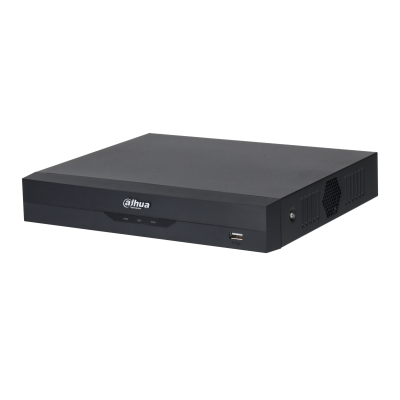 Grabador XVR Dahua® 4CH Penta-brid 5MP 1U Hasta 1HDD Two-Way Talk WizSense SMD - DH-XVR5104HS-I3/T