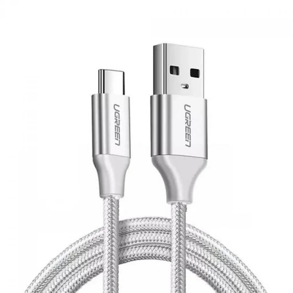 Cable USB 2.0 Ugreen USB-A a USB-C 2 Metros Blanco