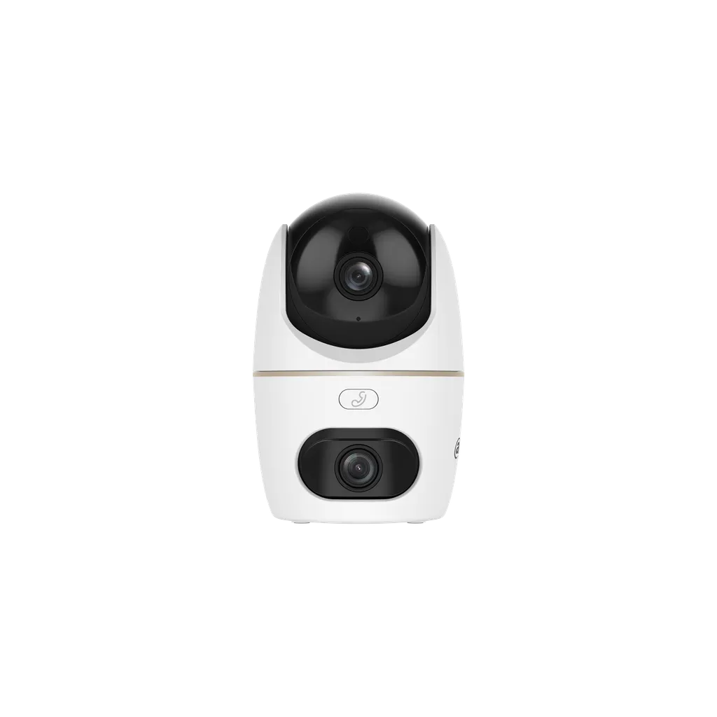 Cámara IP Dahua® Hero Dual Lente Fijo 5MP Lente PT 5MP 3.6mm Llamada Mic Altavoz Alarma - DH-H5D-5F