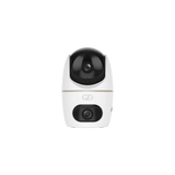 Cámara IP Dahua® Hero Dual Lente Fijo 5MP Lente PT 5MP 3.6mm Llamada Mic Altavoz Alarma - DH-H5D-5F
