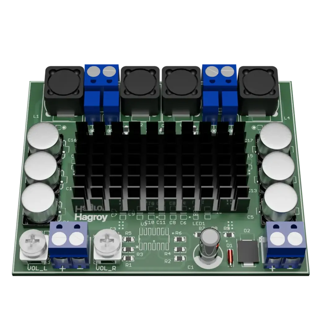 Sistema de Amplificador de Audio Estéreo Hagroy Potencia Nominal de salida de 100W - HG-AUDIOVOX-ST