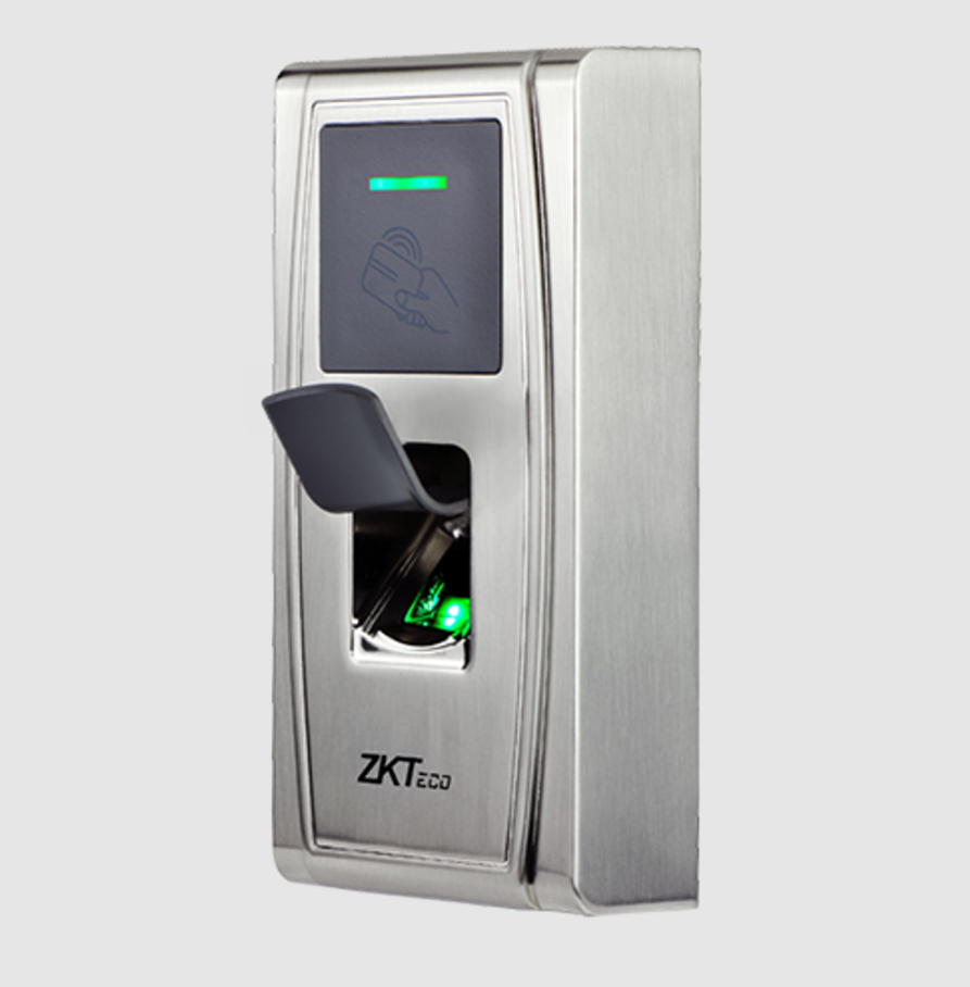 Terminal de Control de Acceso ZK Standalone Antivandálico Huella/Tarjeta Id. Ip65 Push - MA300