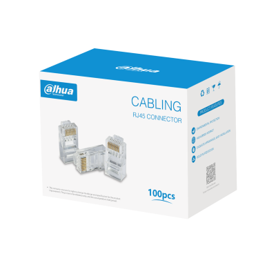Conector Macho RJ-45 Dahua® Cat6 - 100 Un. - DH-PFM976-631