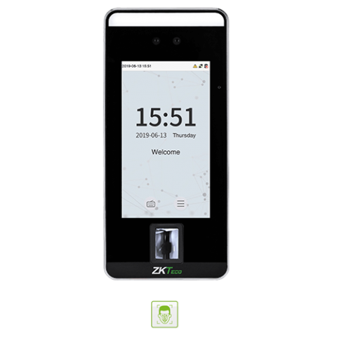 Control de Acceso y Asistencia Standalone ZkTeco Facial / Huella / Clave / Tarjeta - SpeedFace-V5L