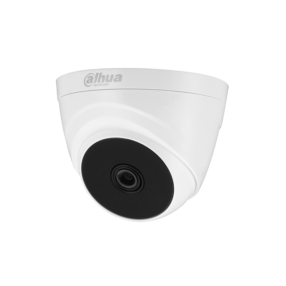 Cámara Dahua® Domo HDCVI 2MP 2.8mm IR20 con Audio Plástica - DH-HAC-T1A21N-U-A