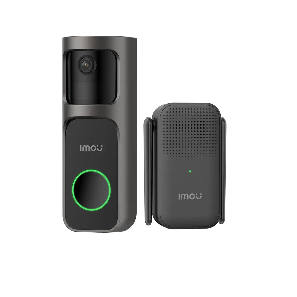 Kit Timbre Inalámbrico Imou Cámara 4MP Vista Panorámica Audio Bidireccional IR5 - DB-3EN-4M0W/DS3