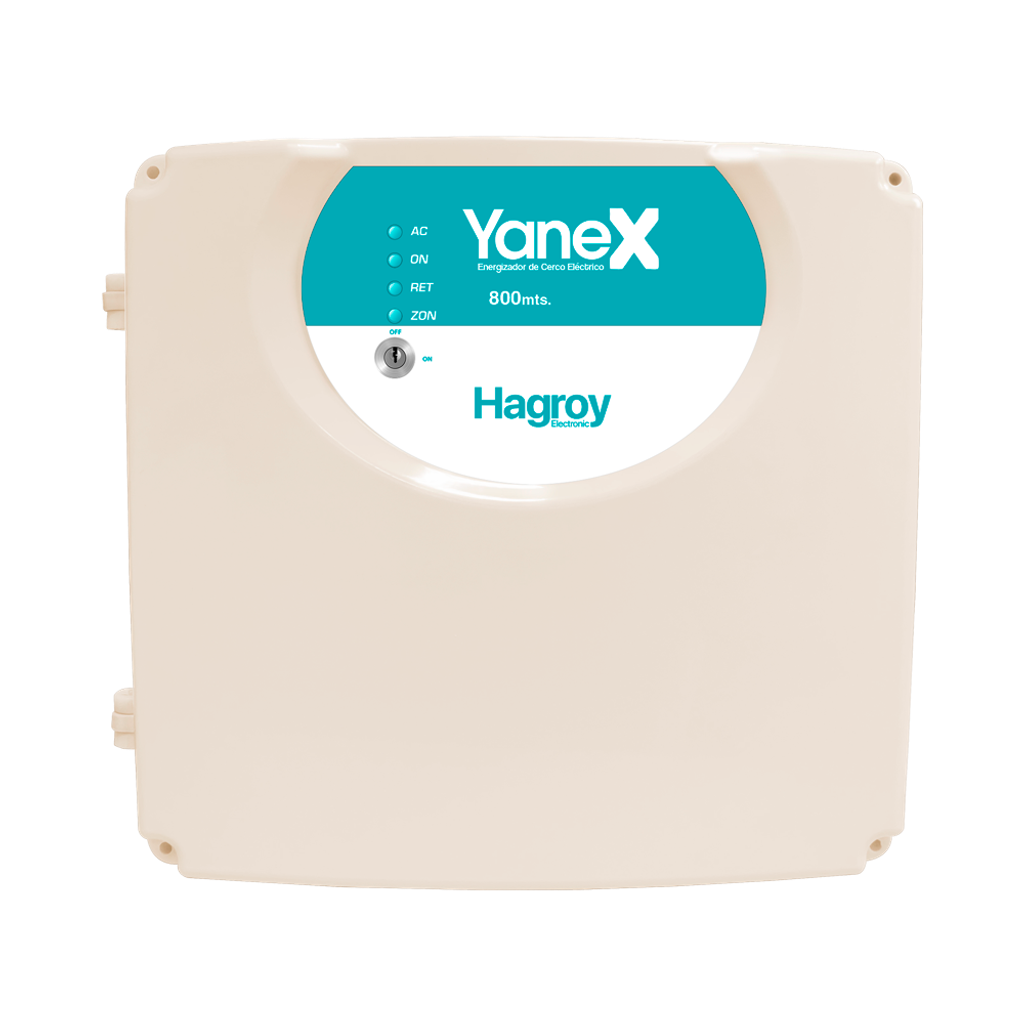 Energizador Yanex 800-220 Hagroy hasta 800M 1 Zona Cableada 32 Inalámbricas - HG-YANEX800-220