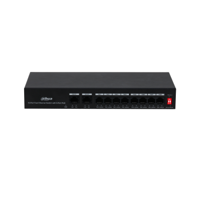 Switch 8 Puertos Dahua® 10 Puertos 10/100 - DH-PFS3010-8ET-65